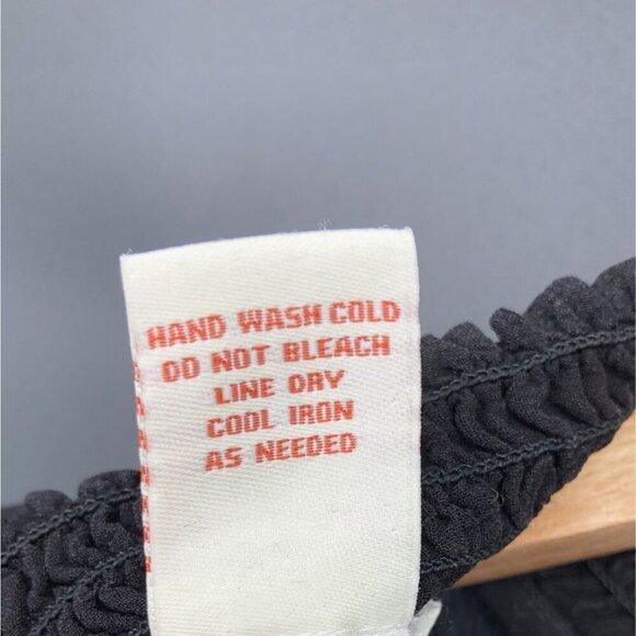 Sundance Women Fleur Flare Floral Embroidered Blouse M Black Professional Church - Picture 5 of 10